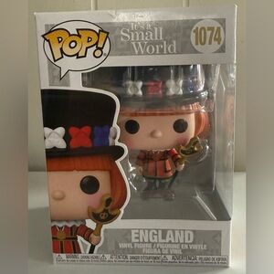 Funko Pop! It's a Small World England Figure - Red, Black, White